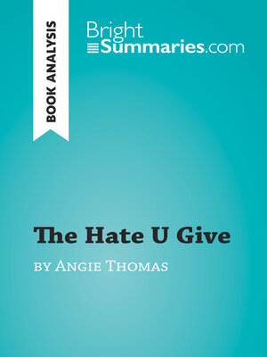 cover image of The Hate U Give by Angie Thomas (Book Analysis)